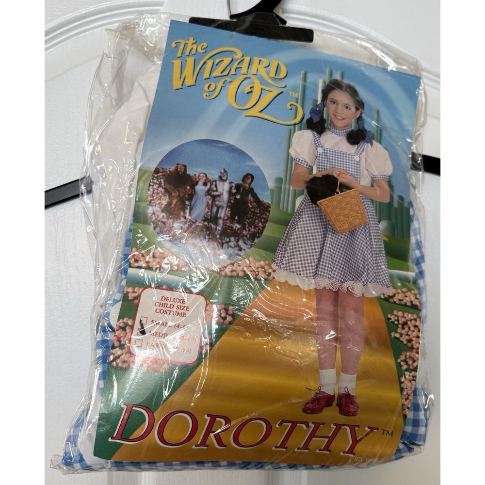 Vintage 90s Wizard of Oz Dorothy Child Costume Size Medium (8‎ - 10)